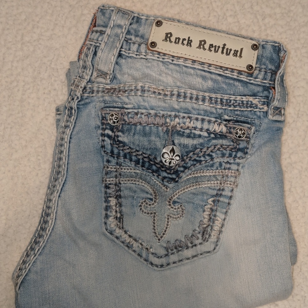 Rock Revival "Serena Boot" Cut Jeans sz 27
